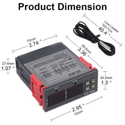 Дигитален термостат 3W/230V