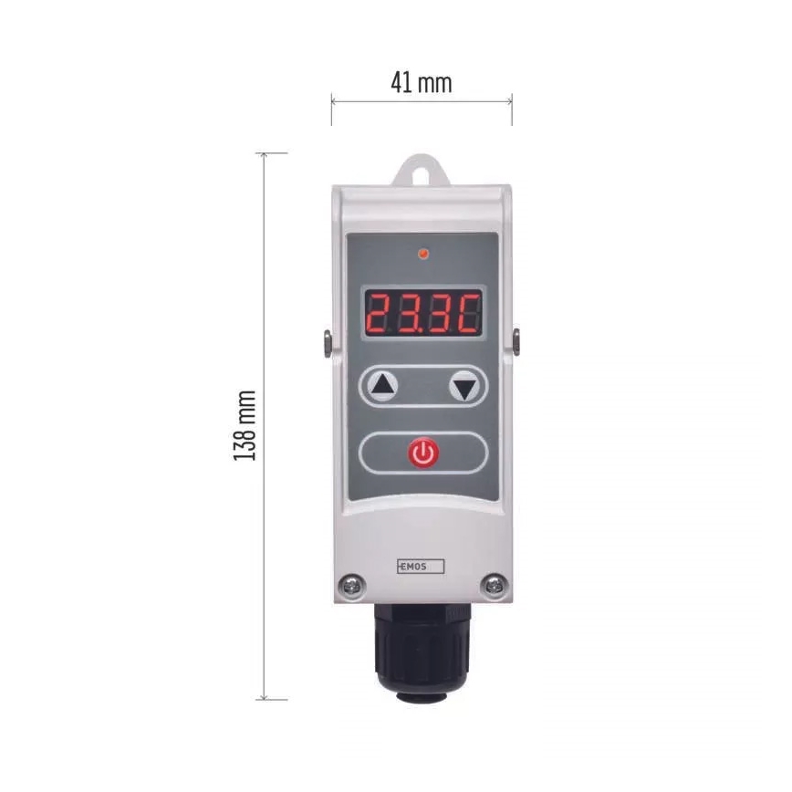 Дигитален термостат за прикрепяне 230V