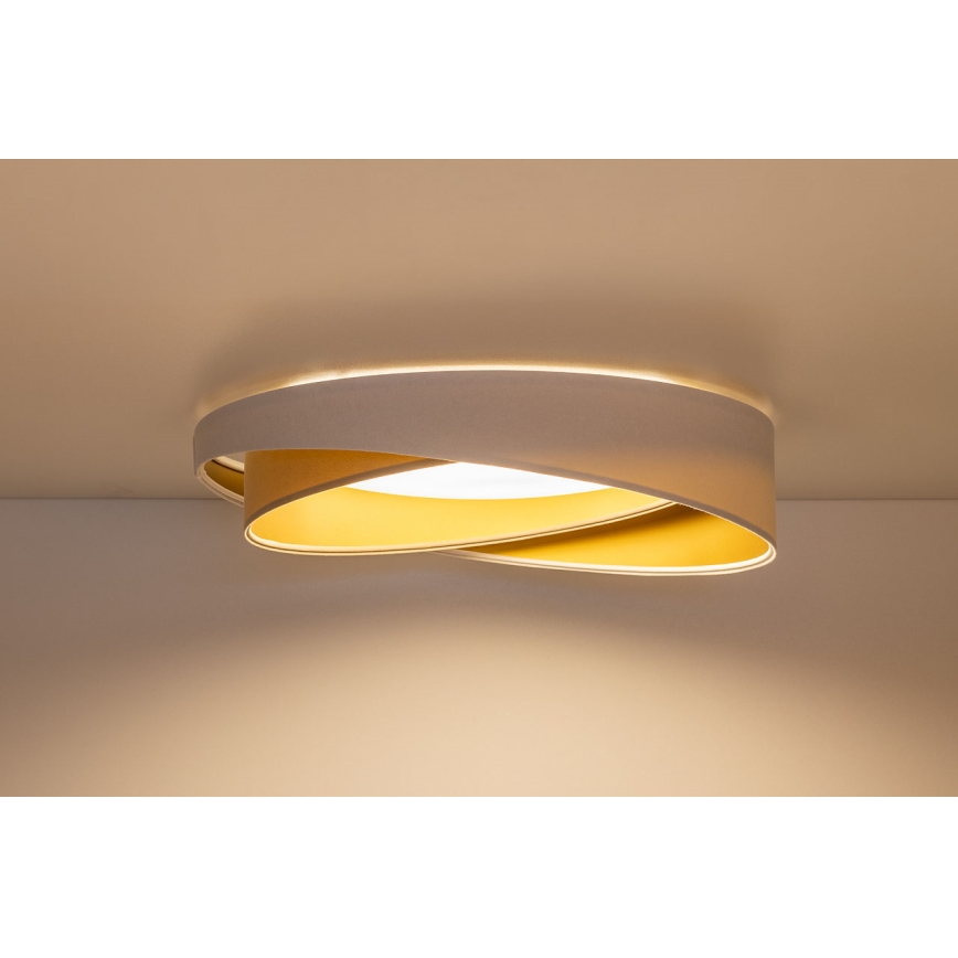 Димируемо таванно осветително тяло SMART GALAXY MODERN LED/24W/230V 3000-6500K Ø 55 cm бяло/бежово/златно + дистанционно управление