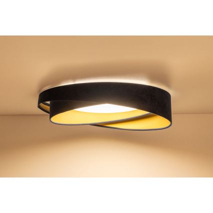 Димируемо LED таванно осветително тяло SMART GALAXY MODERN LED/24W/230V 3000-6500K Ø 55 см, синьо/златисто + дистанционно управление