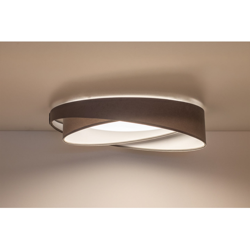 Димируемо LED таванно осветително тяло SMART GALAXY MODERN LED/24W/230V 3000-6500K Ø 55 см сиво/бяло + дистанционно управление