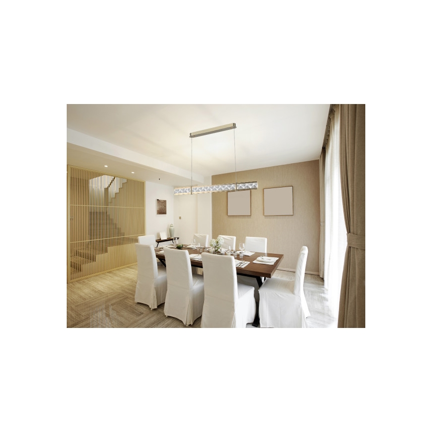 Кристален димируем полилей на кабел ENRIQUE LED/20W//230V 3000-6000K + дистанционно управление
