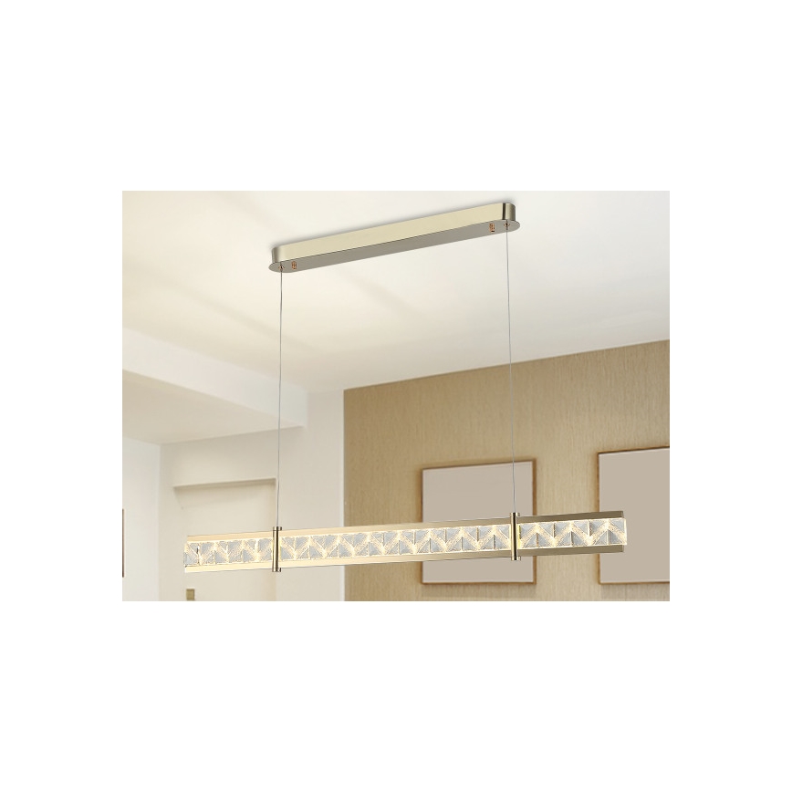 Кристален димируем полилей на кабел ENRIQUE LED/20W//230V 3000-6000K + дистанционно управление