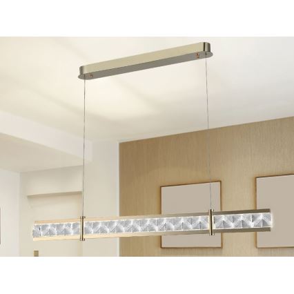 Кристален димируем полилей на кабел ENRIQUE LED/20W//230V 3000-6000K + дистанционно управление