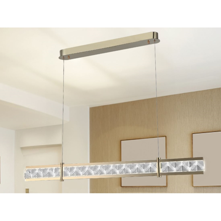 Кристален димируем полилей на кабел ENRIQUE LED/20W//230V 3000-6000K + дистанционно управление