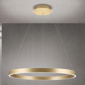 димируем LED полилей на кабел KOLK LED/80W/230V 2700/3000/4000K Ø 80 см, златист