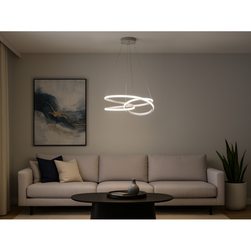 Димируем LED полилей на кабел LED/90W/230V 3000-6500K Ø 47 см + дистанционно управление