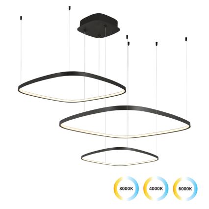 Димируем LED полилей на кабел LORENZO LED/70W/230V 3000/4000/6000K черен + дистанционно управление