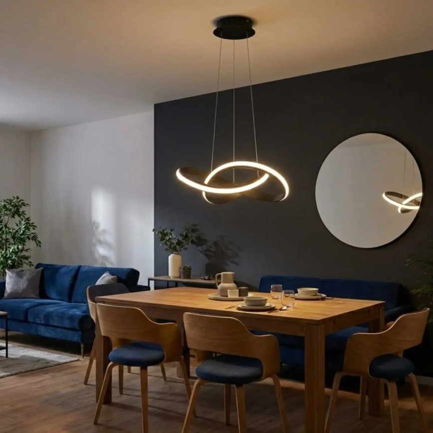 Димируем LED полилей на кабел SALO LED/28W/230V 3000K черен