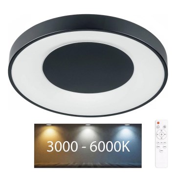 Димируем LED таванен осветител за баня WITOLD LED/48W/230V Ø 38,5 cm 3000-6000K IP44 + дистанционно управление