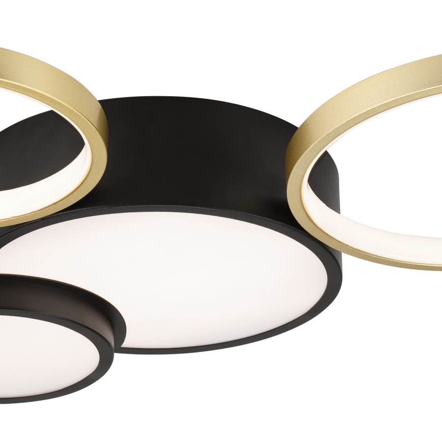 Димируем плафон ALIZEE LED/30W/230V 3000-6500K черен/златист
