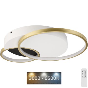 Димируем плафон BENITO LED/31W/230V 3000-6500K бял/златист