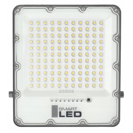 LED Димируем соларен прожектор LED/150W/3,2V 5000K 15000 mAh IP65 черен + дистанционно управление