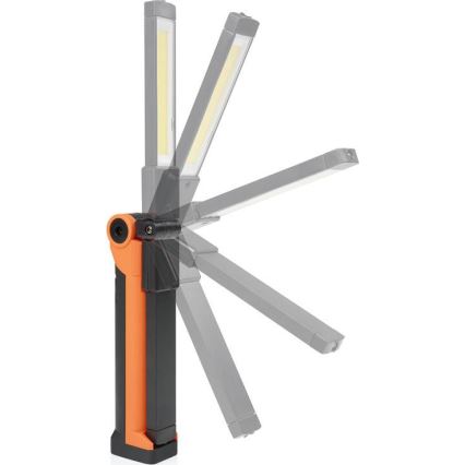 LED димируема акумулаторна работна лампа LED/3W/5V 6500K 2000 mAh оранжева/черна