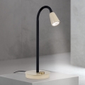 Димируема гъвкава настолна лампа DOTTY 1xGU10/10W/230V бежова/черна