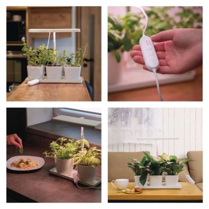 Димируема LED интериорна лампа за отглеждане на растения GROW LED/7W/5V