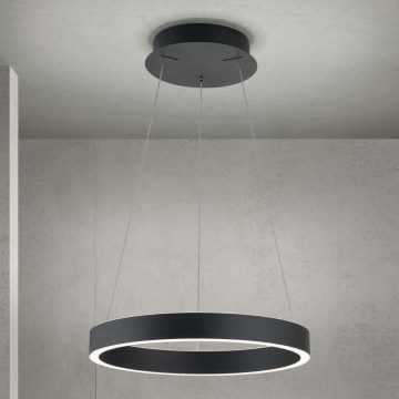 Димируема LED люстра на кабел KOLK LED/40W/230V 2700/3000/4000K диам. 40 см, черна