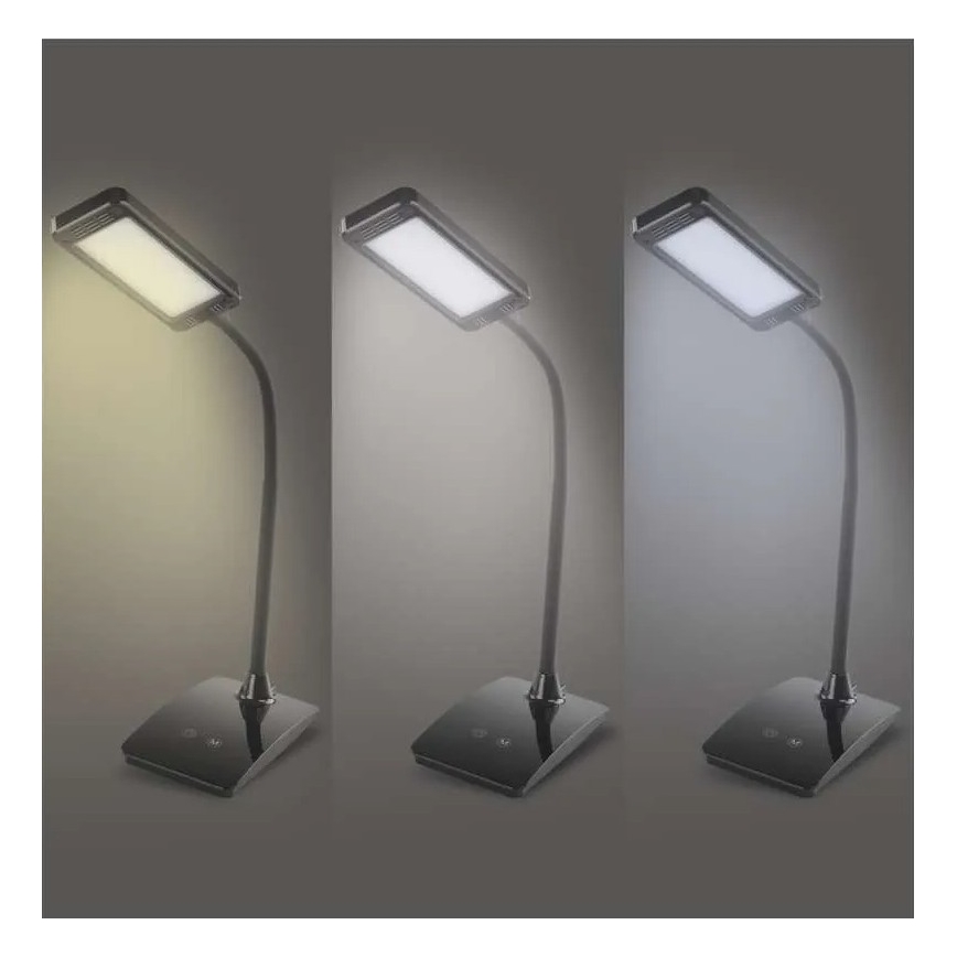 Димируема LED настолна лампа EDDY LED/6W/230V 3000/4500/6800K черна