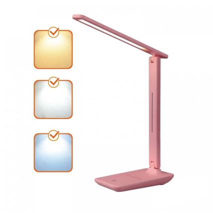 Димируема LED настолна лампа NOBLITE N LED/7W/230V 3000/4000/6500K розова