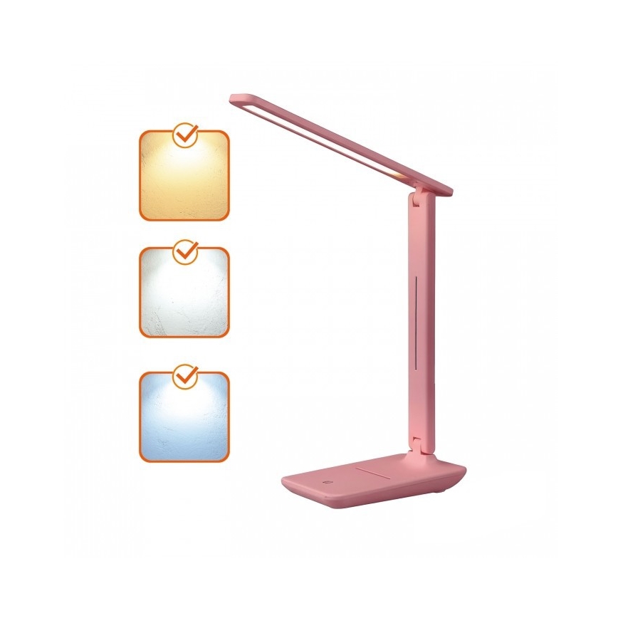 Димируема LED настолна лампа NOBLITE N LED/7W/230V 3000/4000/6500K розова