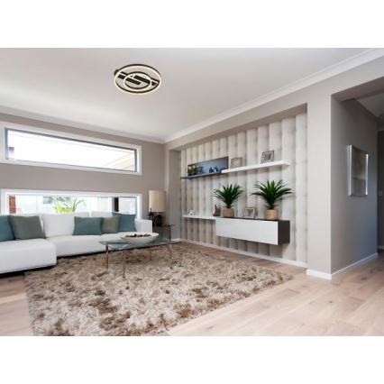 Димируема LED плафониера LED/80W/230V 3000-6500K + дистанционно управление