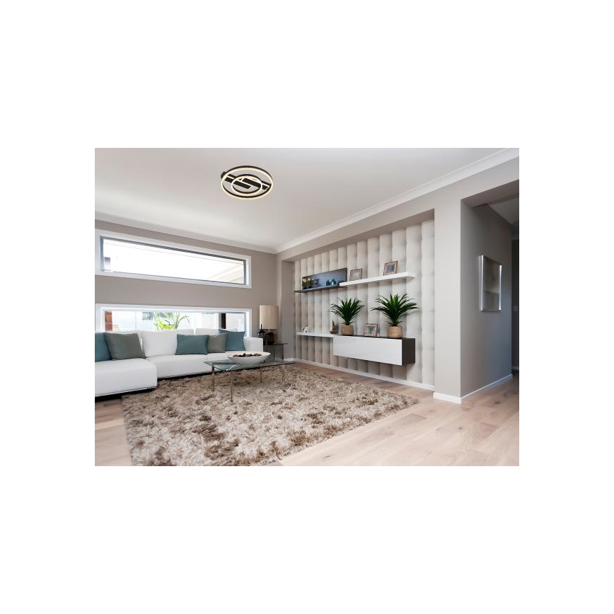 Димируема LED плафониера LED/80W/230V 3000-6500K + дистанционно управление
