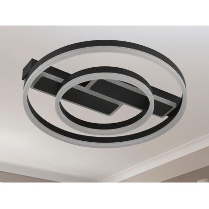 Димируема LED плафониера LED/80W/230V 3000-6500K + дистанционно управление