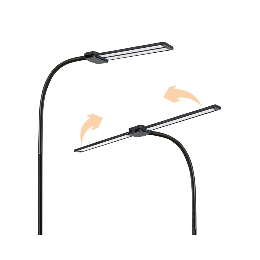 Димируема LED подова лампа TEILO LED/14W/230V 3000/4000/6000K черна