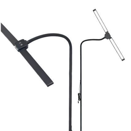 Димируема LED подова лампа TEILO LED/14W/230V 3000/4000/6000K черна