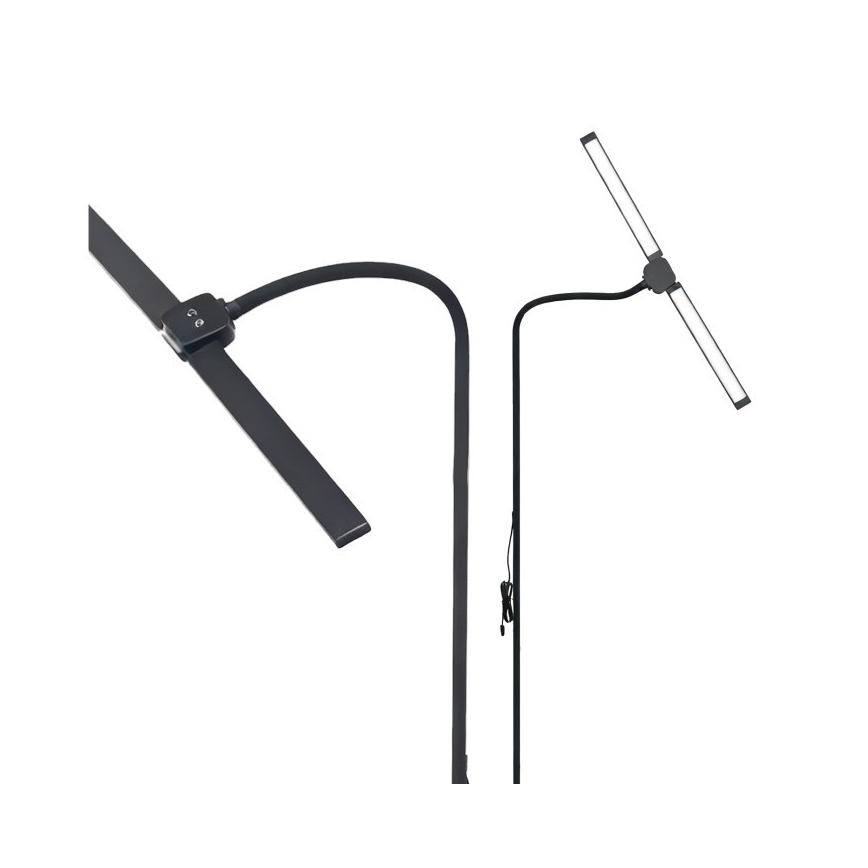 Димируема LED подова лампа TEILO LED/14W/230V 3000/4000/6000K черна