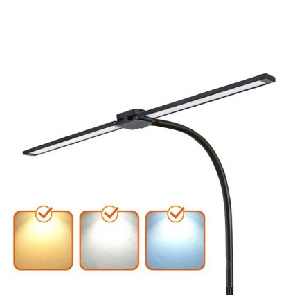 Димируема LED подова лампа TEILO LED/14W/230V 3000/4000/6000K черна