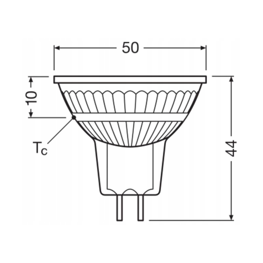 LED димируема рефлекторна крушка MR16 GU5,3/6,8W/12V 4000K 36° CRI 90 - Ledvance