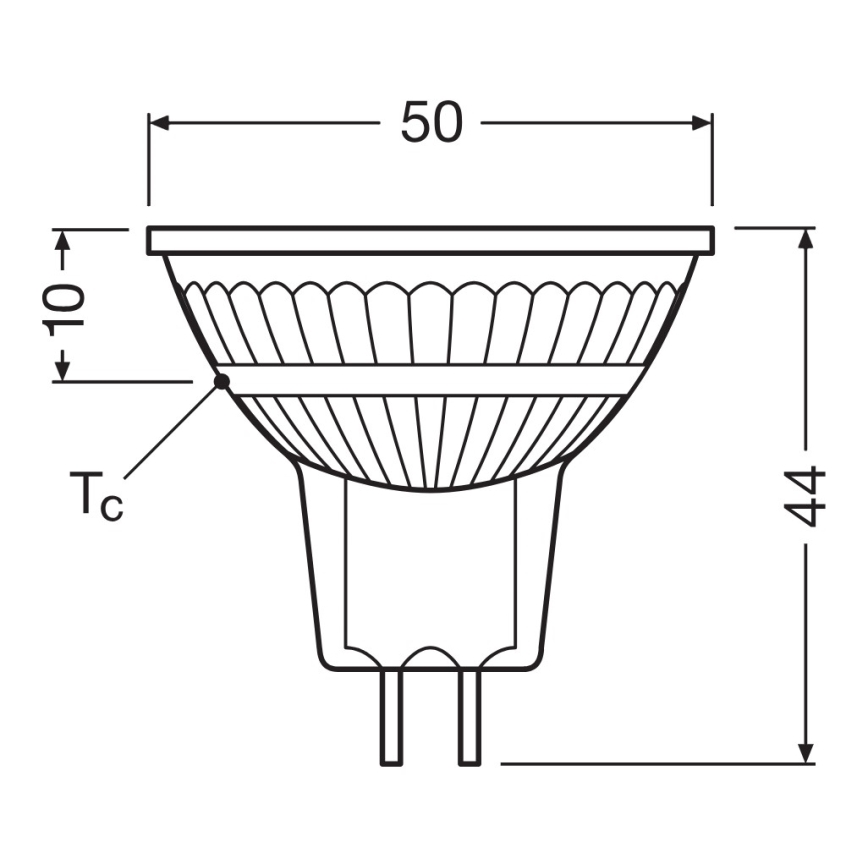LED димируема рефлекторна крушка MR16 GU5,3/6,8W/12V 4000K 36° CRI 90 - Osram