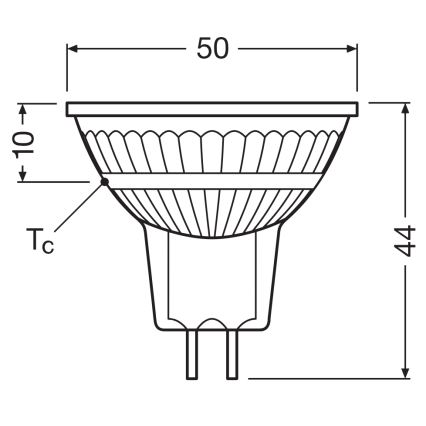 Димируема LED рефлекторна крушка MR16 GU5,3/5W/12V 4000K 36° CRI 90 - Osram
