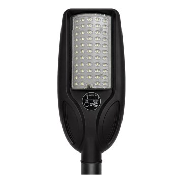 Димируема LED соларна улична лампа със сензор VENICE LED/50W/3,2V 4000 mAh IP65 черна + дистанционно управление