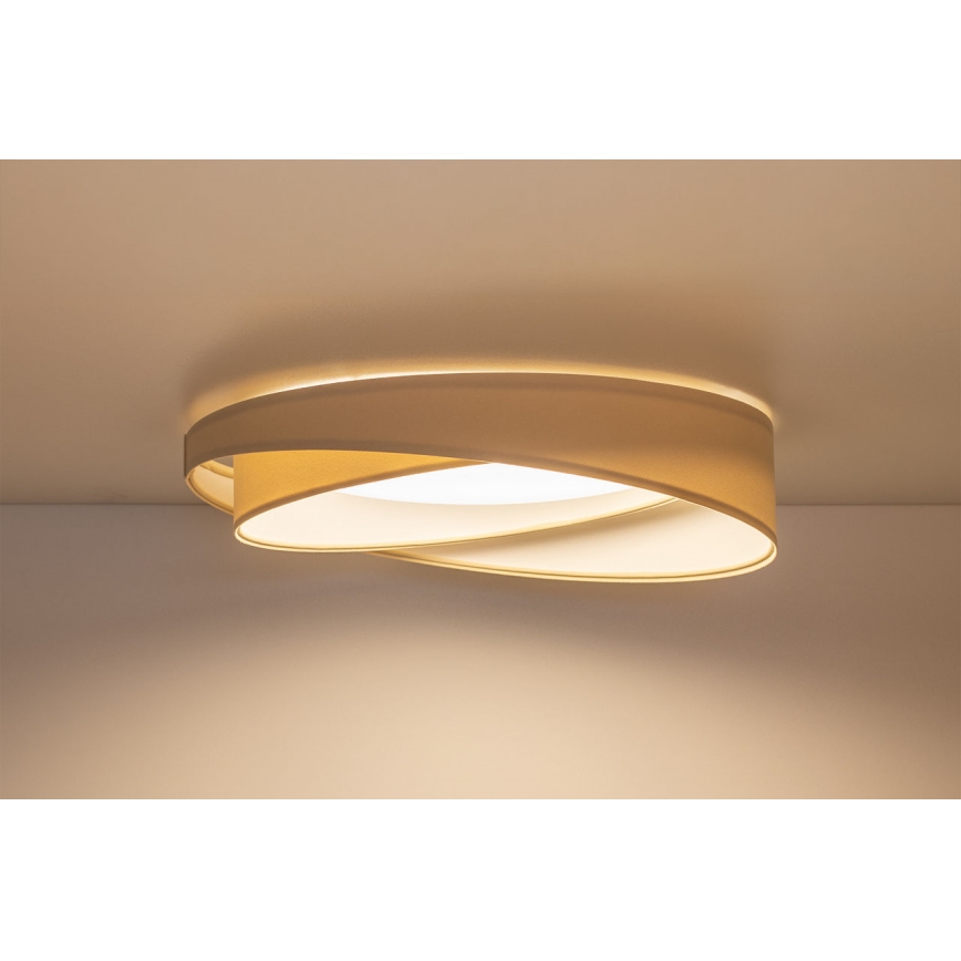 LED Димируемо таванно осветително тяло SMART GALAXY MODERN LED/24W/230V 3000-6500K Ø 55 cm кремаво/бяло + дистанционно управление