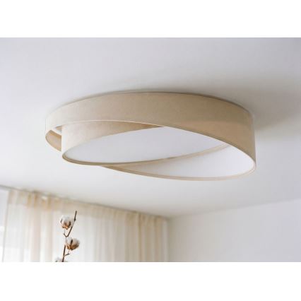 LED Димируемо таванно осветително тяло SMART GALAXY MODERN LED/24W/230V 3000-6500K Ø 55 cm кремаво/бяло + дистанционно управление