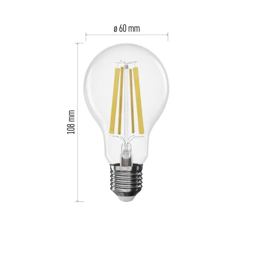 Димируема LED крушка FILAMENT A60 E27/11W/230V 4000K
