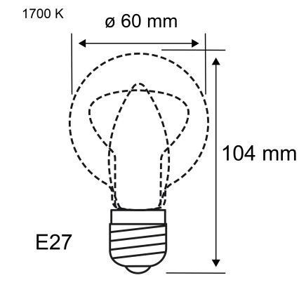 Димируема LED крушка FILAMENT E27/6W/230V 1700K - Paulmann 28522