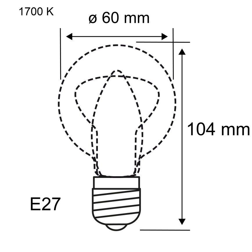 Димируема LED крушка FILAMENT E27/6W/230V 1700K - Paulmann 28522