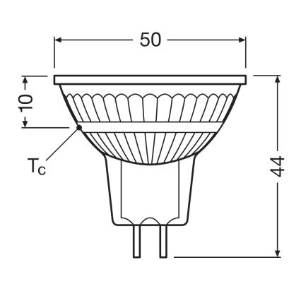 Димируема LED крушка MR16 GU5,3/5W/12V 4000K 36° CRI 90 - Osram