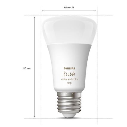 LED димируема крушка Philips Hue White And Color Ambiance A60 E27/9W/230V 2000-6500K