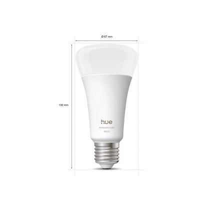 Димируема LED крушка Philips Hue WHITE AND COLOR AMBIANCE E27/11,8W/230V 1000-20000K