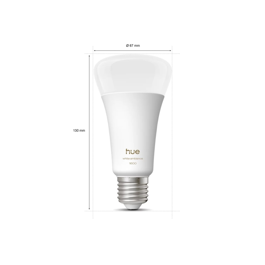 Димируема LED крушка Philips Hue WHITE AMBIANCE E27/11,8W/230V 1000-20000K