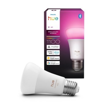 Димируема LED крушка Philips Hue WHITE AND COLOR AMBIANCE E27/8,1W/230V 1000-20000K