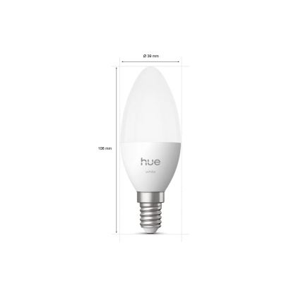 Димируема LED крушка Philips Hue White B39 E14/3,9W/230V 2700K