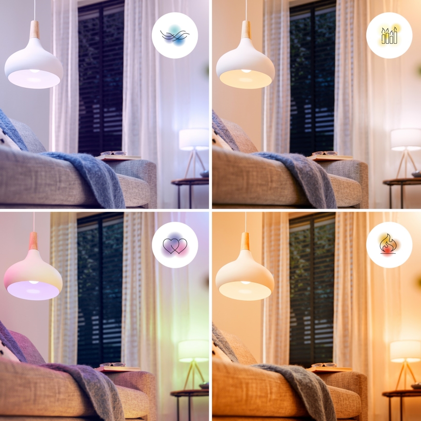 LED RGB димируема крушка Philips SMART P45 E14/4,9W/230V 2200-6500K CRI 90