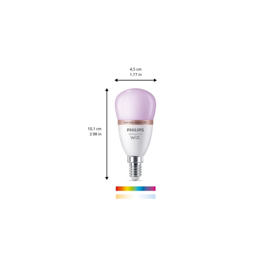LED RGB димируема крушка Philips SMART P45 E14/4,9W/230V 2200-6500K CRI 90