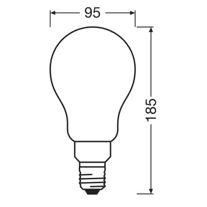 Димируема LED крушка STAR E27/24W/230V 2700K - Osram