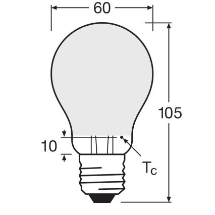 Димируема LED крушка SUPERSTAR CLASSIC A60 E27/4,8W/230V 4000K - Osram